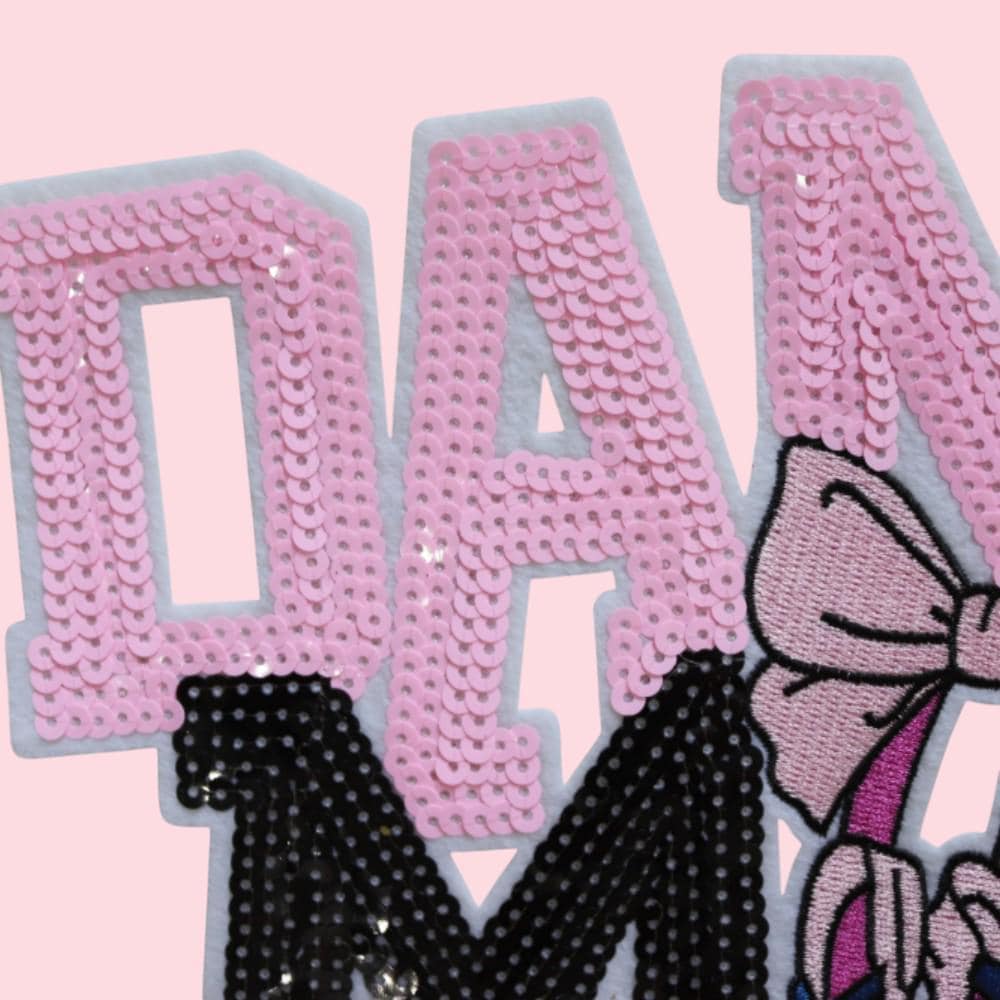 Dance Mom Iron On Patch, Dance Sequin DIY Patch